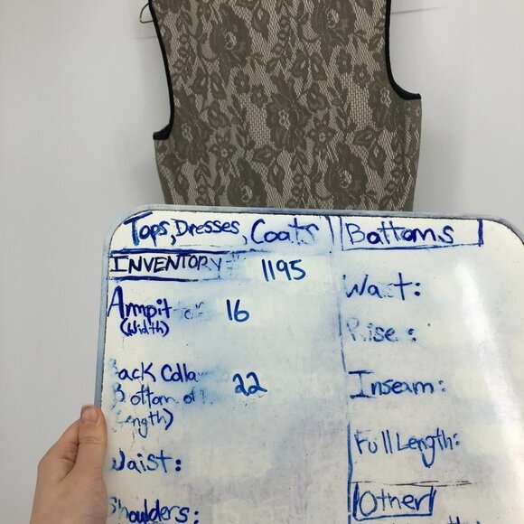 Anthropologie Weston Wear Brown lace peplum tank top xs - Picture 13 of 14